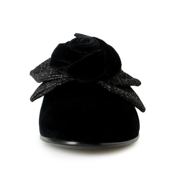 Dolce & Gabbana Women\'s Black Velour Flats Loafers Slip In Shoes US 8.5 IT 38.5 main image 7